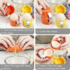 Close‑up of the Egg Shell Opener cracking a boiled egg